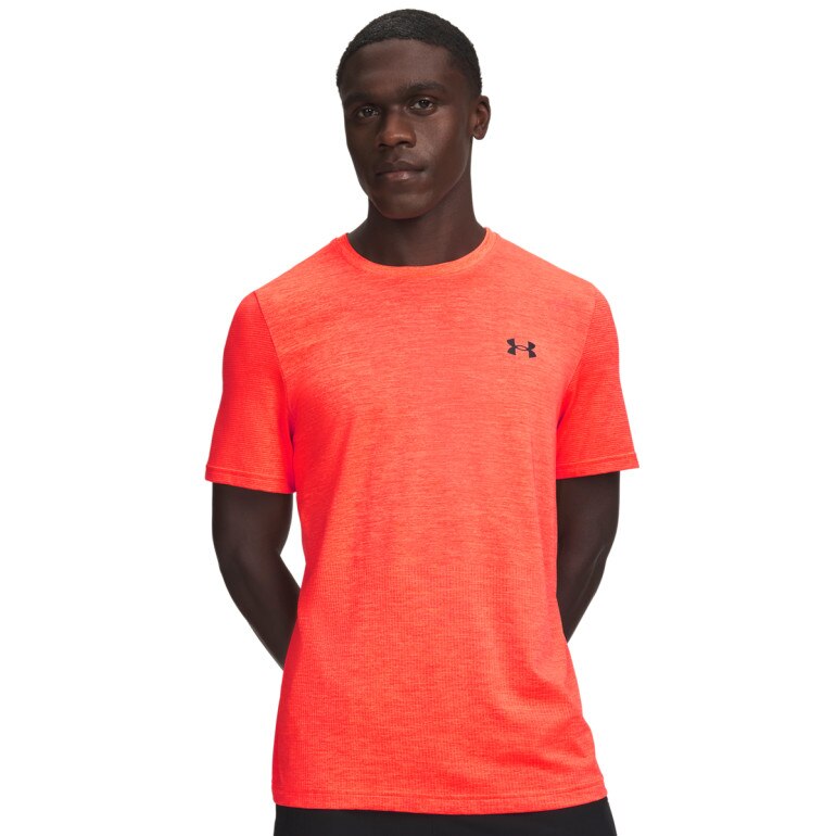Męska koszulka treningowa Under Armour UA Vanish Elite Seamless SS - pomarańczowa