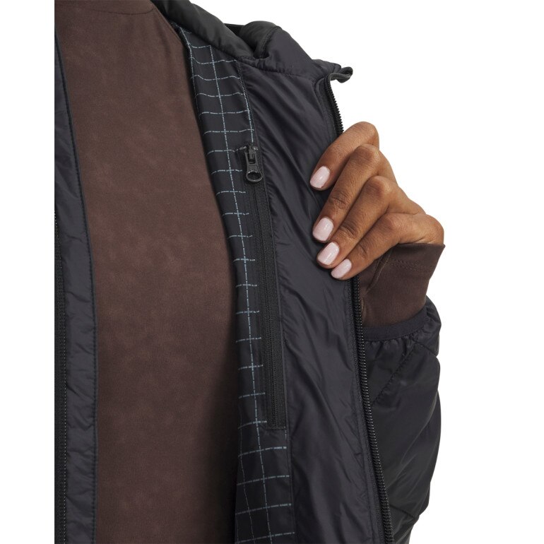 Damski płaszcz puchowy pikowany Under Armour Legend Down - czarna