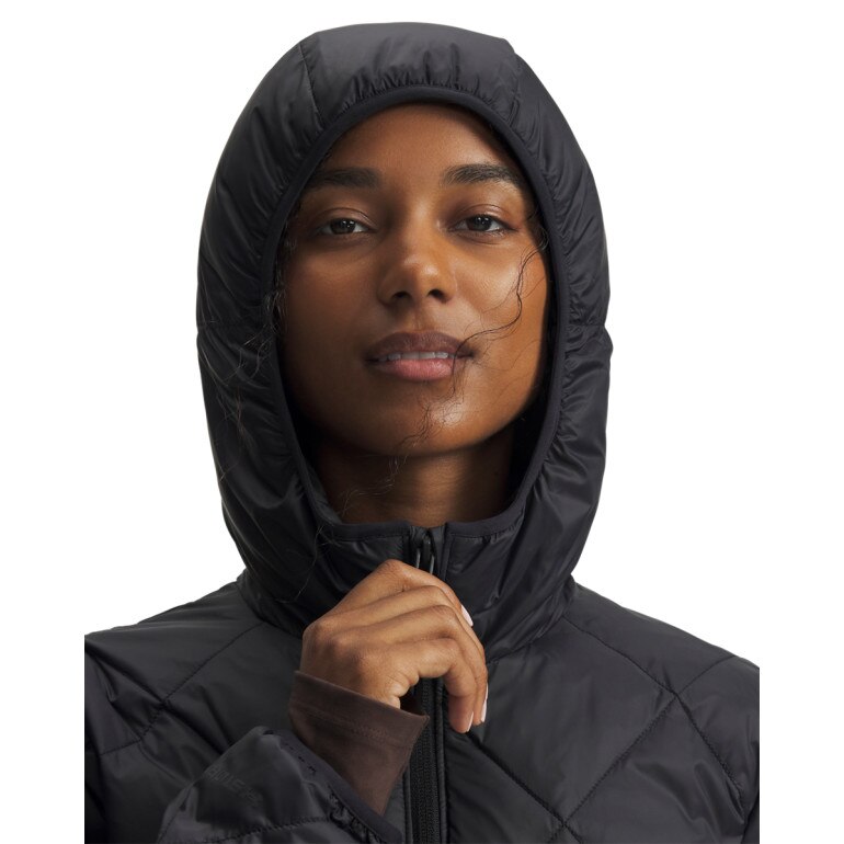 Damski płaszcz puchowy pikowany Under Armour Legend Down - czarna