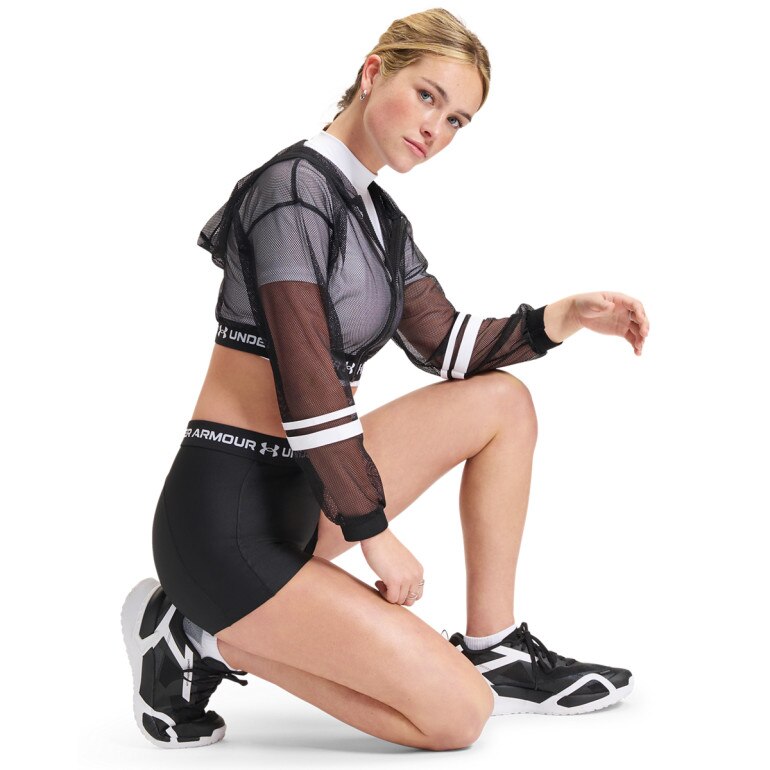 Damskie spodenki treningowe Under Armour HeatGear Shorty - czarne