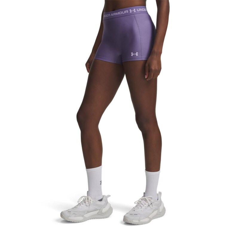 Damskie spodenki treningowe Under Armour HeatGear Shorty - fioletowe