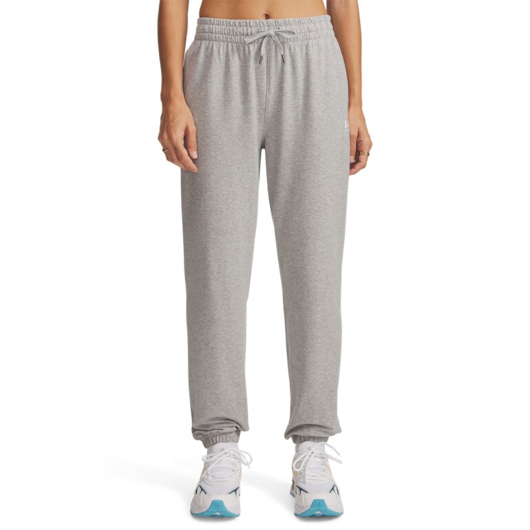 Damskie spodnie dresowe joggery Under Armour Sport Terry Jogger - szare