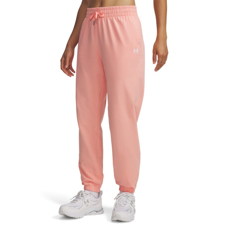 Damskie spodnie dresowe joggery Under Armour Sport Terry Jogger - różowe