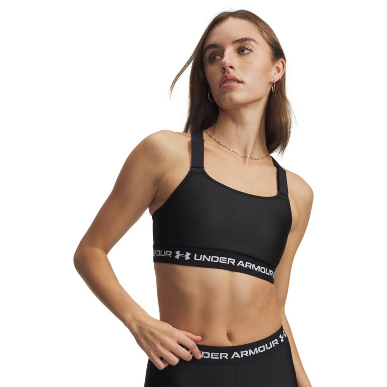 Damski biustonosz treningowy Under Armour HeatGear High - czarny