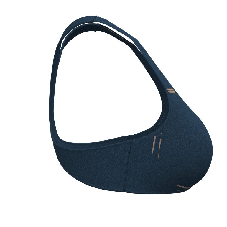Damski biustonosz treningowu Under Armour Contour Racerback Bralette - granatowy