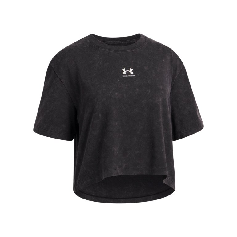 Dziewczęcy t-shirt Under Armour UA Rival Wash - czarny