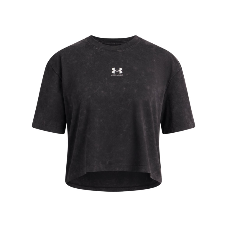 Dziewczęcy t-shirt Under Armour UA Rival Wash - czarny