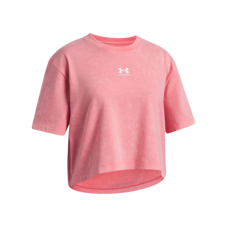 Dziewczęcy t-shirt Under Armour UA Rival Wash - różowy