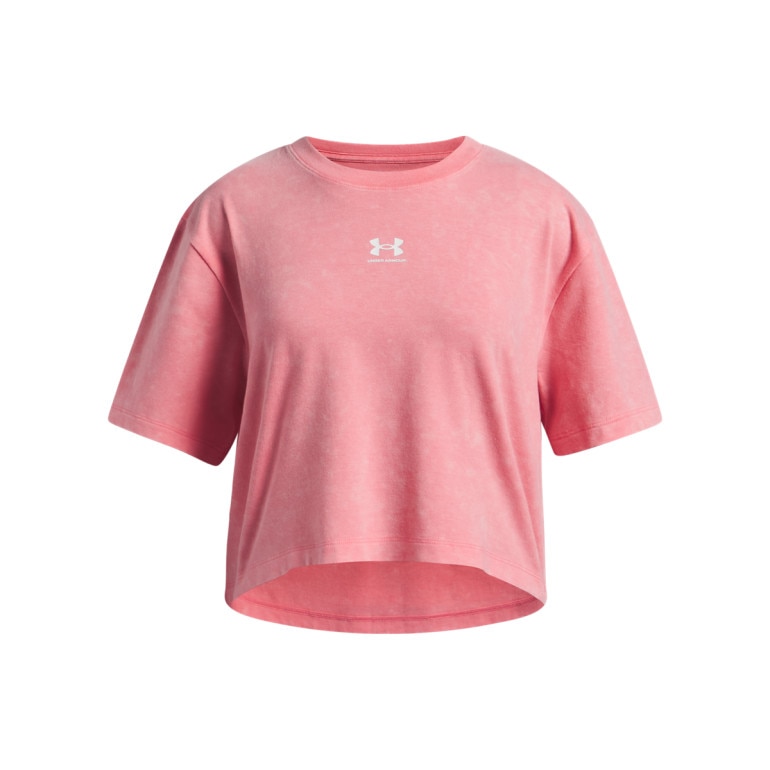 Dziewczęcy t-shirt Under Armour UA Rival Wash - różowy