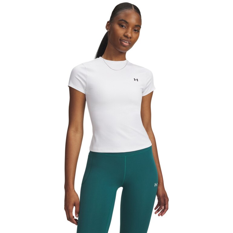 Damska koszulka treningowa Under Armour Motion Fitted SS EMEA - biała