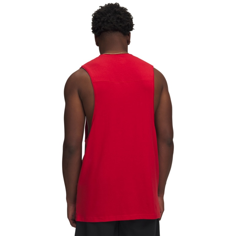 Męski top treningowy Under Armour UA Hoops Training Tank - czerwona