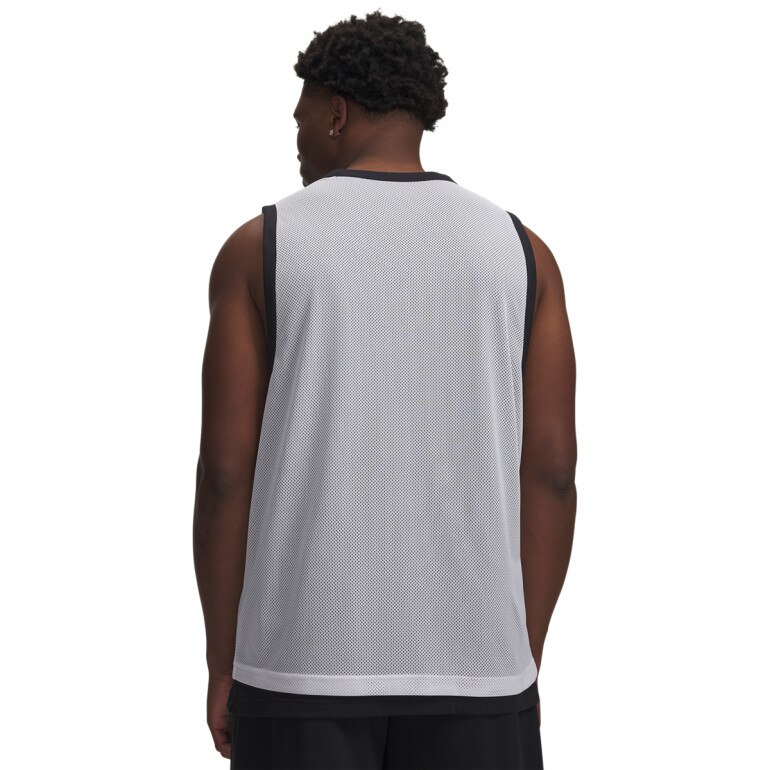 Męski top do koszykówki Under Armour UA Hoops 695 Tank - biały