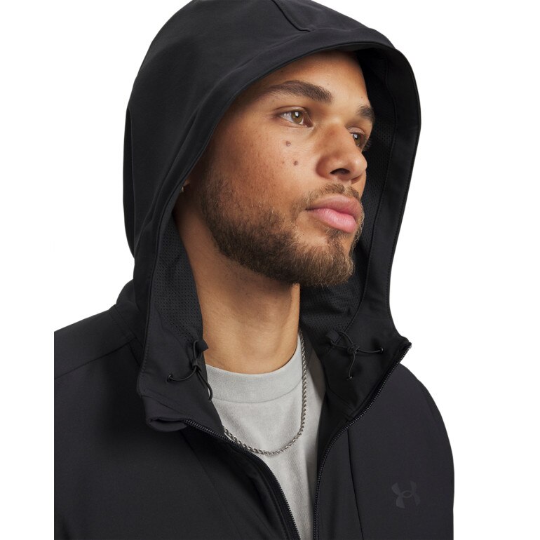 Męska kurtka z kapturem Under Armour UA Unstoppable Woven Jacket - czarna