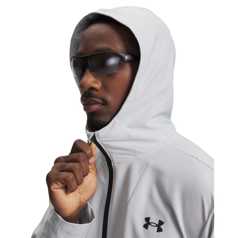 Męska kurtka z kapturem Under Armour UA Unstoppable Woven Jacket - szara