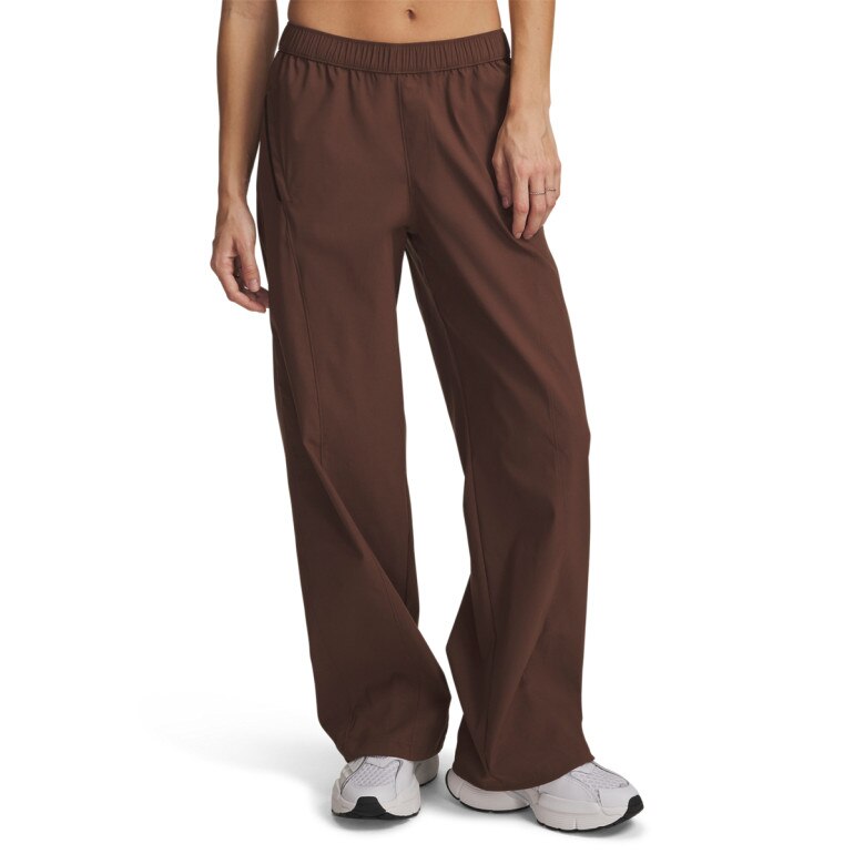 Damskie spodnie Under Armour Unstoppable Woven Pant - brązowe