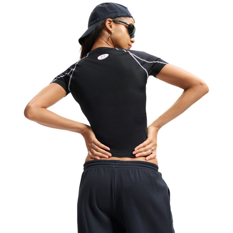 Damska koszulka treningowa Under Armour HeatGear Elite SS - czarna