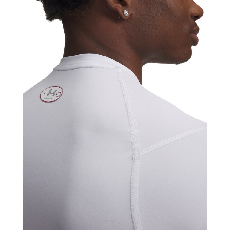 Męska koszulka treningowa Under Armour UA HG Elite Fitted SS - biała