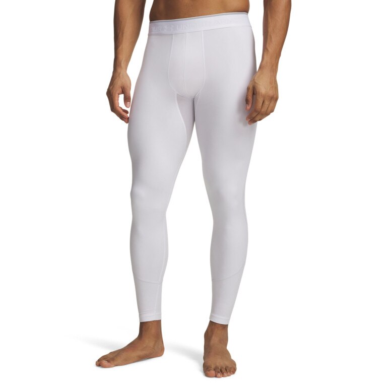 Męskie legginsy treningowe Under Armour UA HG Elite Leggings - białe