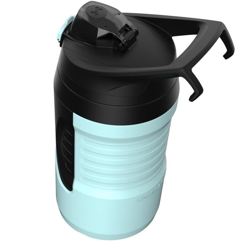Bidon Under Armour 32oz Playmaker Jug Blabk/Black 950 ml - niebieski