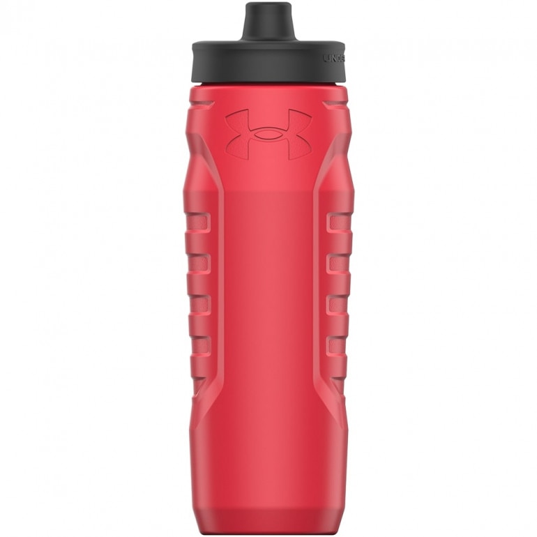 Bidon Under Armour 32oz Sideline Squeeze Red 950 ml - czerwony