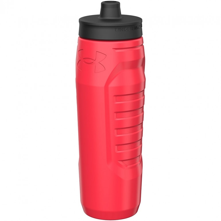 Bidon Under Armour 32oz Sideline Squeeze Red 950 ml - czerwony