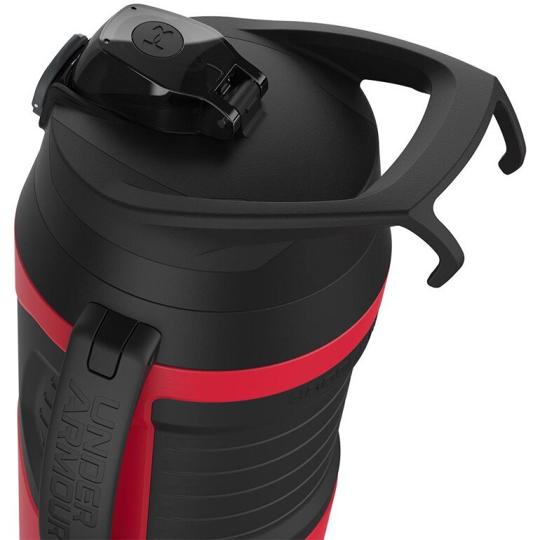 Bidon Under Armour 64oz Playmaker Jug Black 1.9 Liter - czerwony