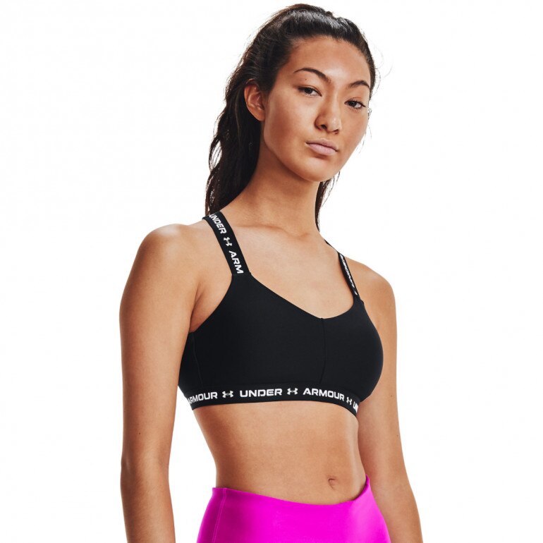 Biustonosz sportowy Under Armour Crossback Low - czarny