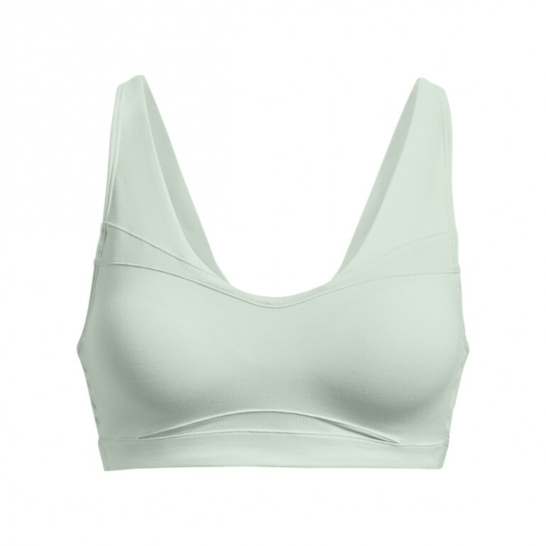 Biustonosz treningowy Under Armour UA SmartForm Evolution Mid - miętowy