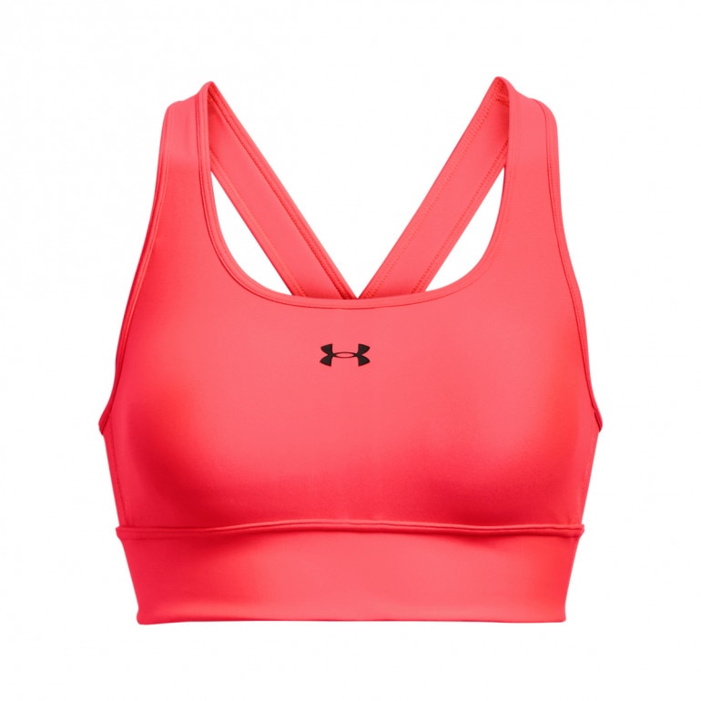 Biustonosz treningowy Under Armour Crossback Longline - łososiowy