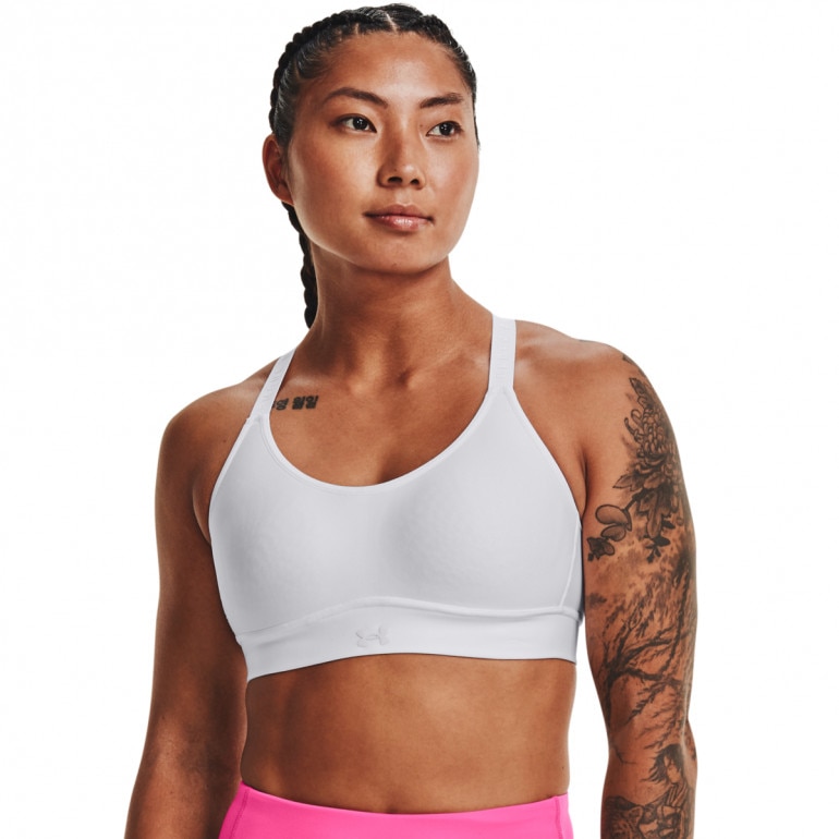 Biustonosz treningowy UNDER ARMOUR Infinity Covered Mid - biały
