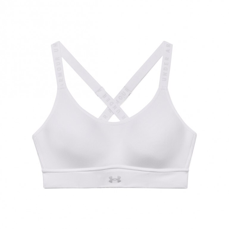 Biustonosz treningowy UNDER ARMOUR Infinity Covered Mid - biały
