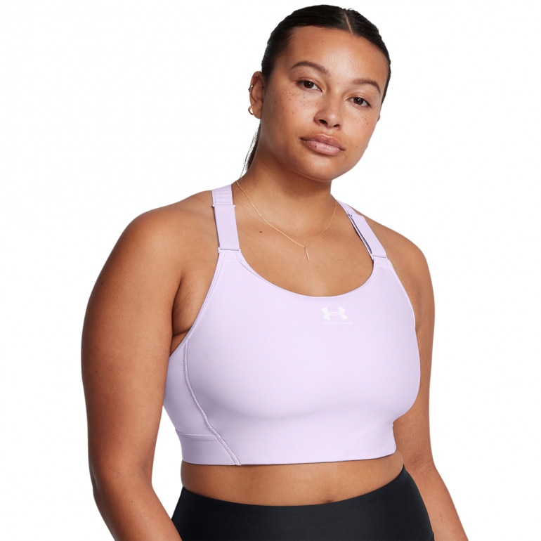 Biustonosz treningowy Under Armour UA HeatGear High - fioletowy