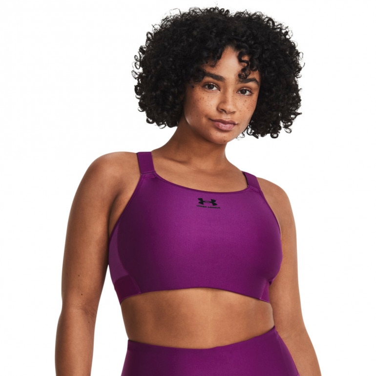 Biustonosz treningowy Under Armour UA HeatGear High - fioletowy