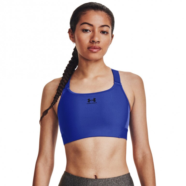 Biustonosz treningowy Under Armour UA HeatGear High - niebieski
