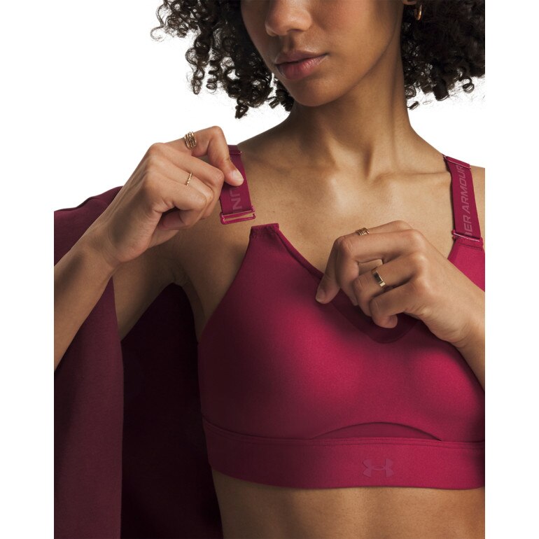 Biustonosz treningowy Under Armour UA Infinity High 2.0 Bra - burgundowy