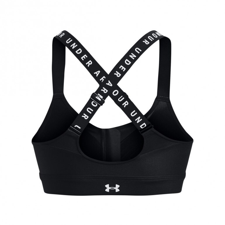 Biustonosz treningowy UNDER ARMOUR UA Infinity High Bra Zip - czarny