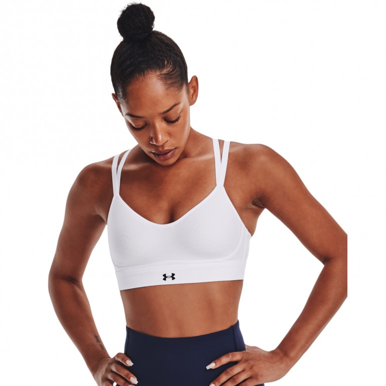Biustonosz treningowy UNDER ARMOUR UA Infinity Low Strappy - biały