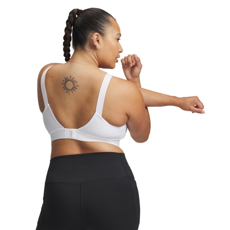 Biustonosz treningowy Under Armour UA Infinity Mid 2.0 Bra - biały