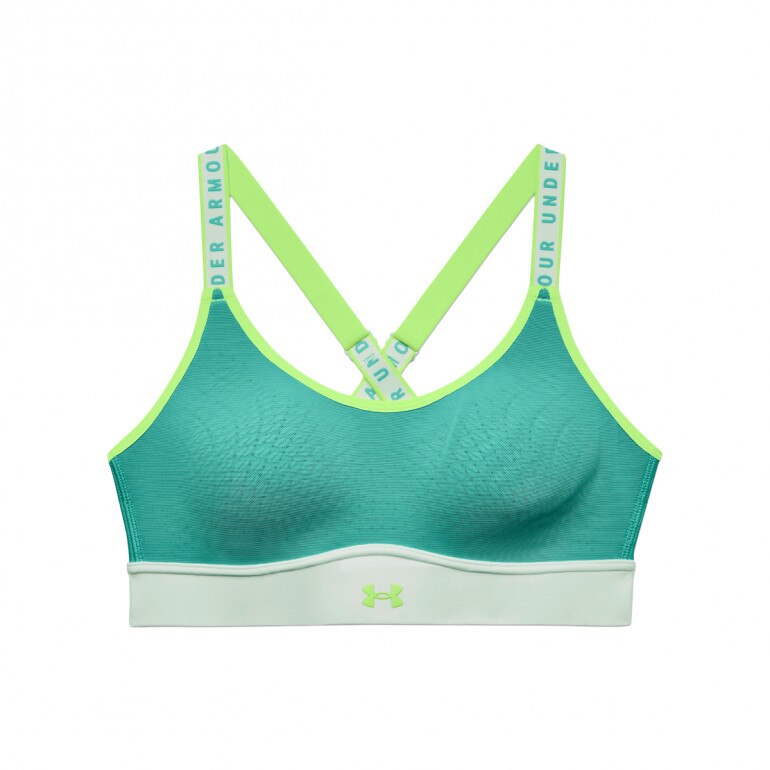 Biustonosz treningowy UNDER ARMOUR UA Infinity Mid Bra Blocked - miętowy