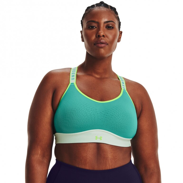 Biustonosz treningowy UNDER ARMOUR UA Infinity Mid Bra Blocked - miętowy