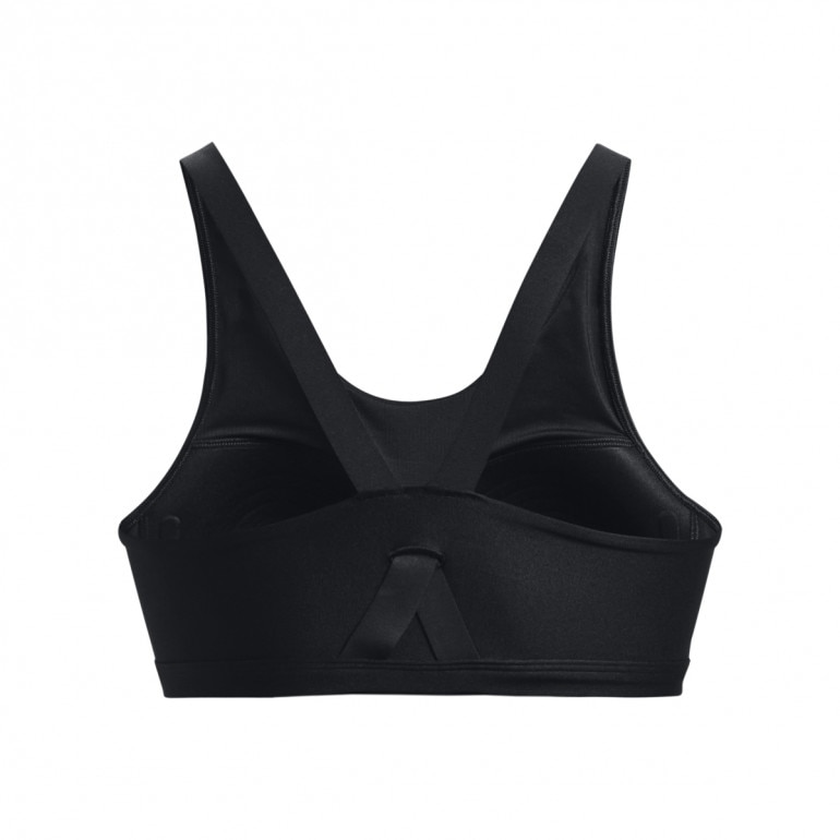 Biustonosz treningowy UNDER ARMOUR UA Infinity Mid High Neck Shine - czarny