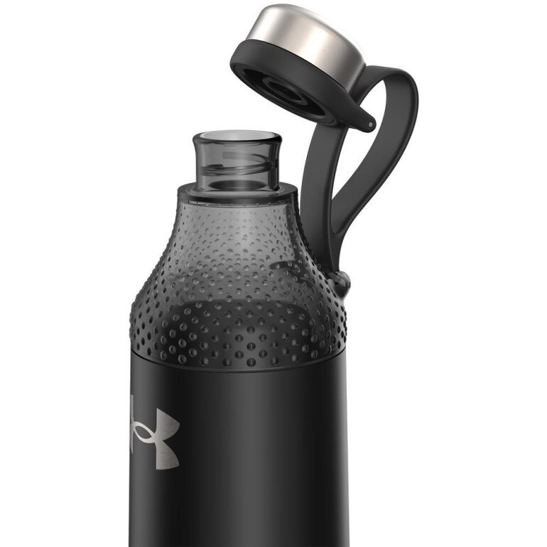 Butelka na wodę Under Armour UA 22oz Infinity Satin Black - czarna