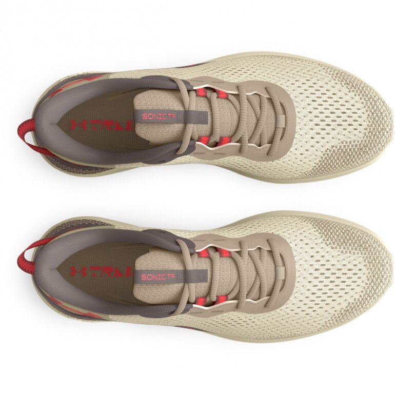 Buty do biegania uniseks Under Armour UA U Sonic Trail - beżowe