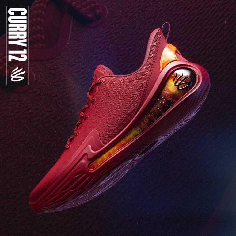 Buty do koszykówki uniseks Under Armour Curry 12 Spark - czerwone 
