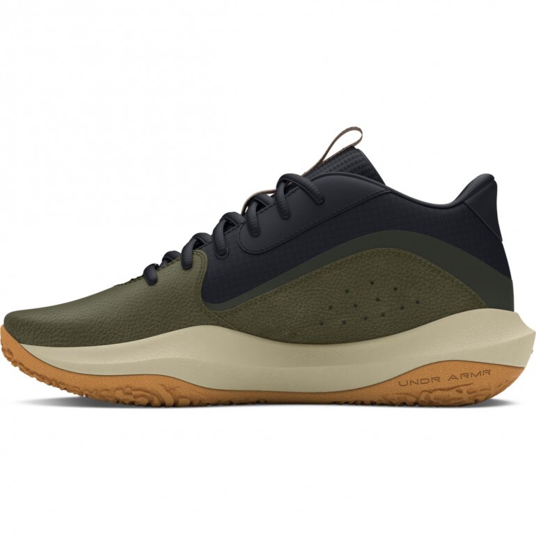 Buty do koszykówki uniseks Under Armour UA Lockdown 7 - oliwkowe/khaki