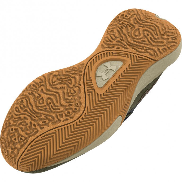 Buty do koszykówki uniseks Under Armour UA Lockdown 7 - oliwkowe/khaki