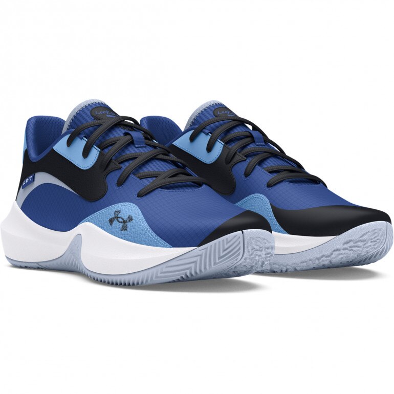 Buty do koszykówki uniseks Under Armour UA Lockdown 7 Low - niebieskie