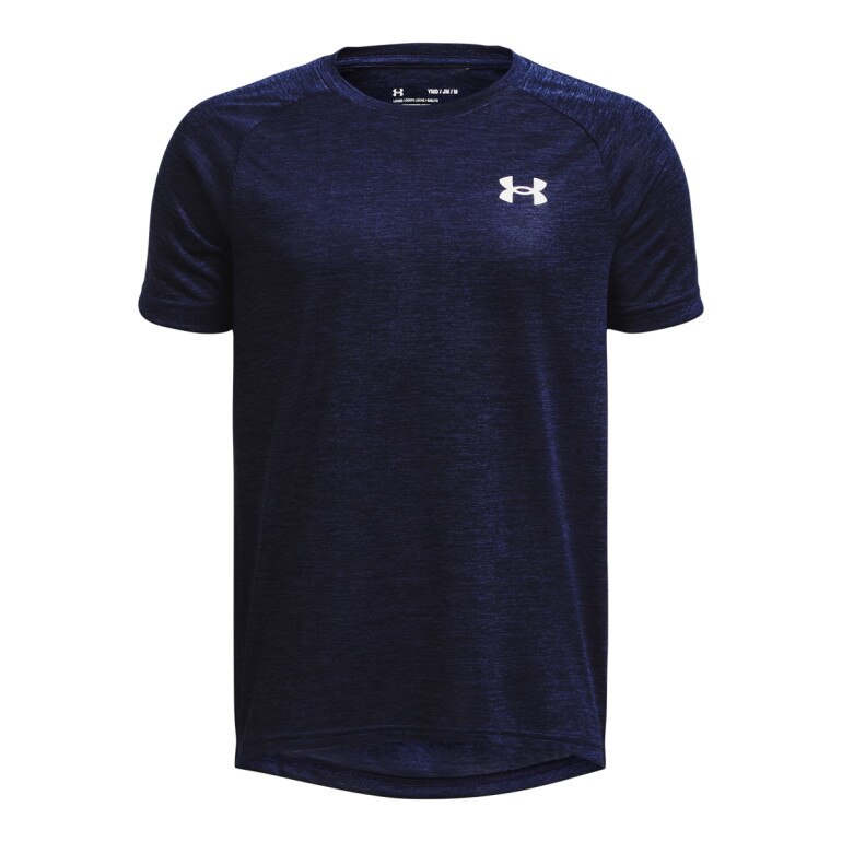 Chłopięca koszulka treningowa Under Armour UA Tech 2.0 SS - granatowa