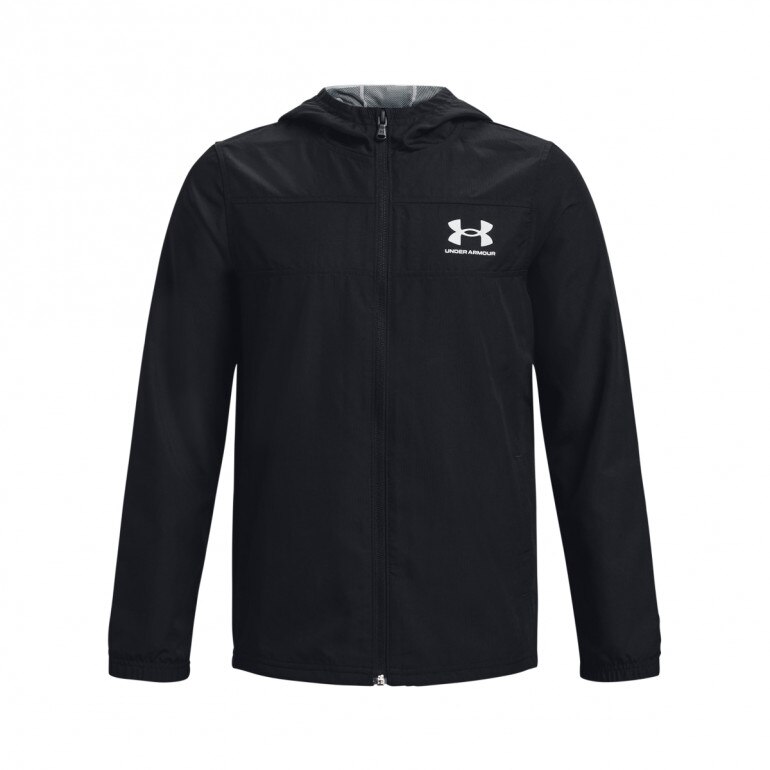 Chłopięca kurtka treningowa UNDER ARMOUR UA Sportstyle Windbreaker - czarna