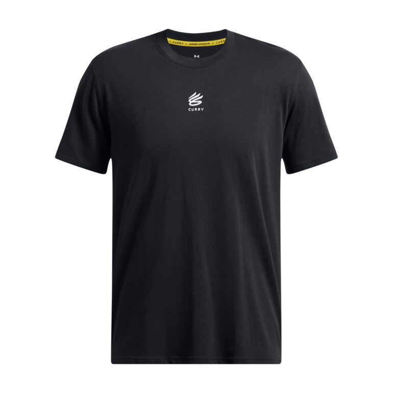 Męska koszulka do koszykówki Under Armour Curry Logo Heavyweight - czarna